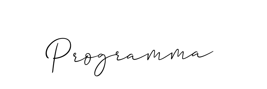 Best and Professional Signature Style for Programma. Allison_Script Best Signature Style Collection. Programma signature style 2 images and pictures png