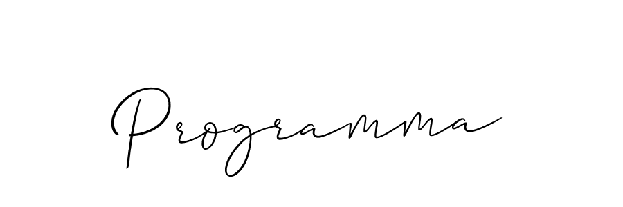 Best and Professional Signature Style for Programma. Allison_Script Best Signature Style Collection. Programma signature style 2 images and pictures png