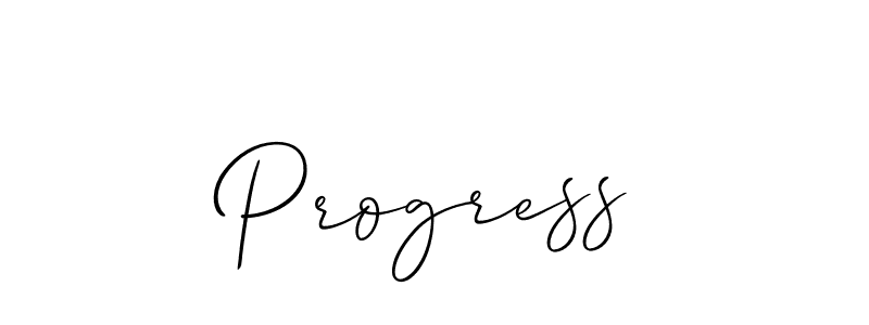 if you are searching for the best signature style for your name Progress. so please give up your signature search. here we have designed multiple signature styles  using Allison_Script. Progress signature style 2 images and pictures png