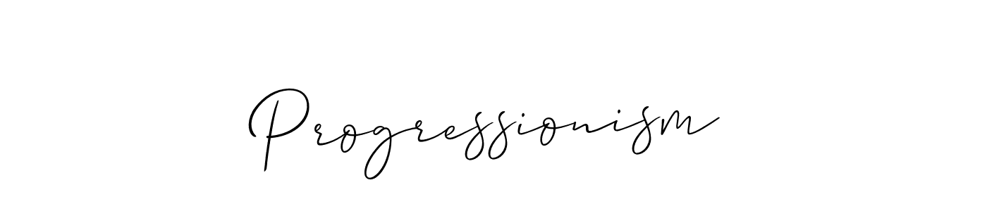 Best and Professional Signature Style for Progressionism. Allison_Script Best Signature Style Collection. Progressionism signature style 2 images and pictures png
