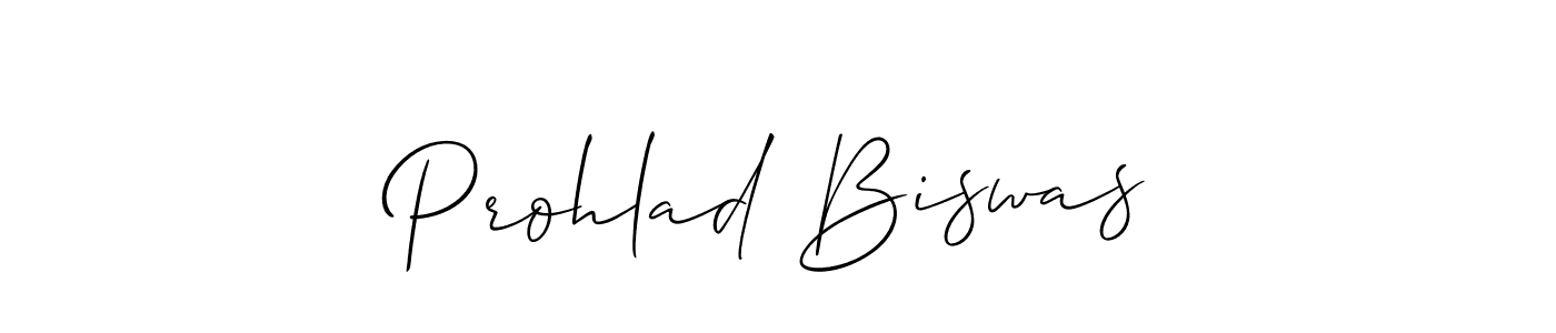 Also we have Prohlad Biswas name is the best signature style. Create professional handwritten signature collection using Allison_Script autograph style. Prohlad Biswas signature style 2 images and pictures png