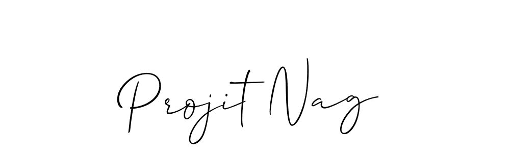 Use a signature maker to create a handwritten signature online. With this signature software, you can design (Allison_Script) your own signature for name Projit Nag. Projit Nag signature style 2 images and pictures png