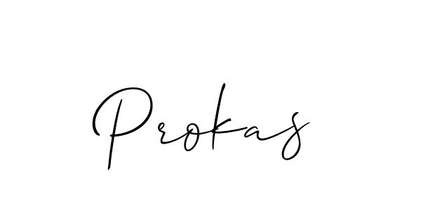 It looks lik you need a new signature style for name Prokas. Design unique handwritten (Allison_Script) signature with our free signature maker in just a few clicks. Prokas signature style 2 images and pictures png