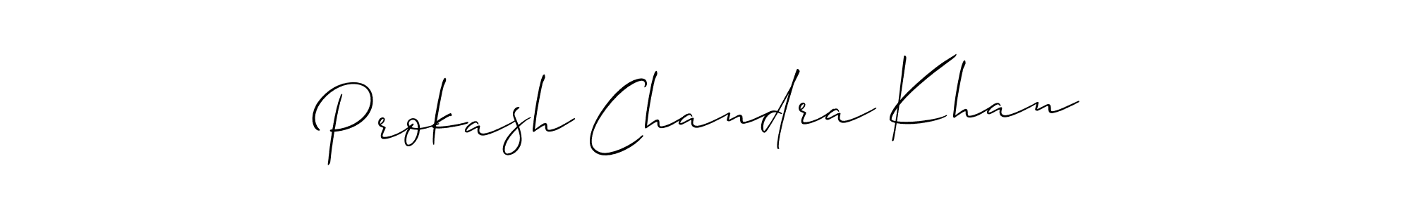 if you are searching for the best signature style for your name Prokash Chandra Khan. so please give up your signature search. here we have designed multiple signature styles  using Allison_Script. Prokash Chandra Khan signature style 2 images and pictures png