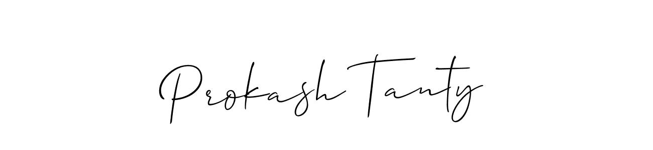 Once you've used our free online signature maker to create your best signature Allison_Script style, it's time to enjoy all of the benefits that Prokash Tanty name signing documents. Prokash Tanty signature style 2 images and pictures png