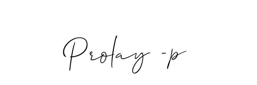 How to make Prolay -p name signature. Use Allison_Script style for creating short signs online. This is the latest handwritten sign. Prolay -p signature style 2 images and pictures png