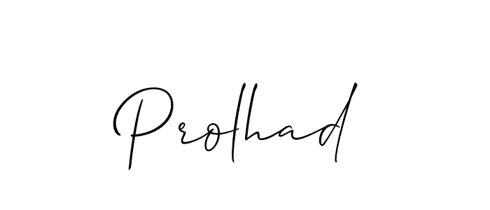 It looks lik you need a new signature style for name Prolhad. Design unique handwritten (Allison_Script) signature with our free signature maker in just a few clicks. Prolhad signature style 2 images and pictures png