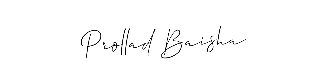 You can use this online signature creator to create a handwritten signature for the name Prollad Baisha. This is the best online autograph maker. Prollad Baisha signature style 2 images and pictures png