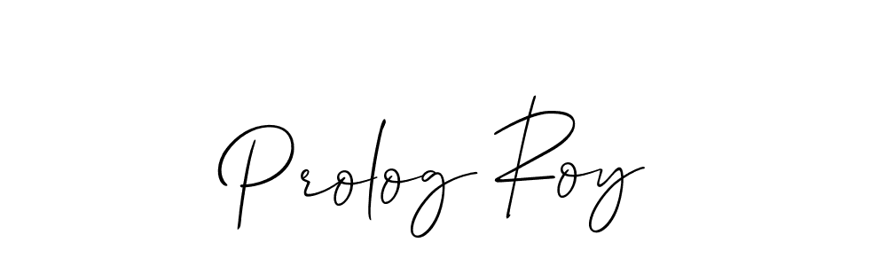 Design your own signature with our free online signature maker. With this signature software, you can create a handwritten (Allison_Script) signature for name Prolog Roy. Prolog Roy signature style 2 images and pictures png