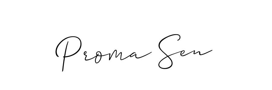 Best and Professional Signature Style for Proma Sen. Allison_Script Best Signature Style Collection. Proma Sen signature style 2 images and pictures png