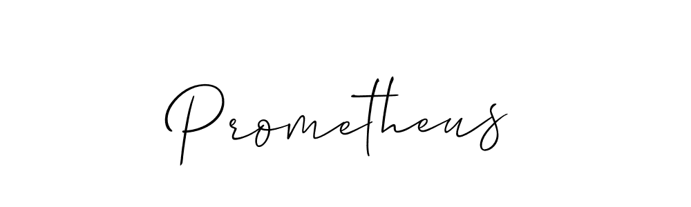 How to make Prometheus signature? Allison_Script is a professional autograph style. Create handwritten signature for Prometheus name. Prometheus signature style 2 images and pictures png