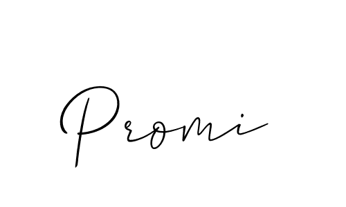 How to make Promi signature? Allison_Script is a professional autograph style. Create handwritten signature for Promi name. Promi signature style 2 images and pictures png