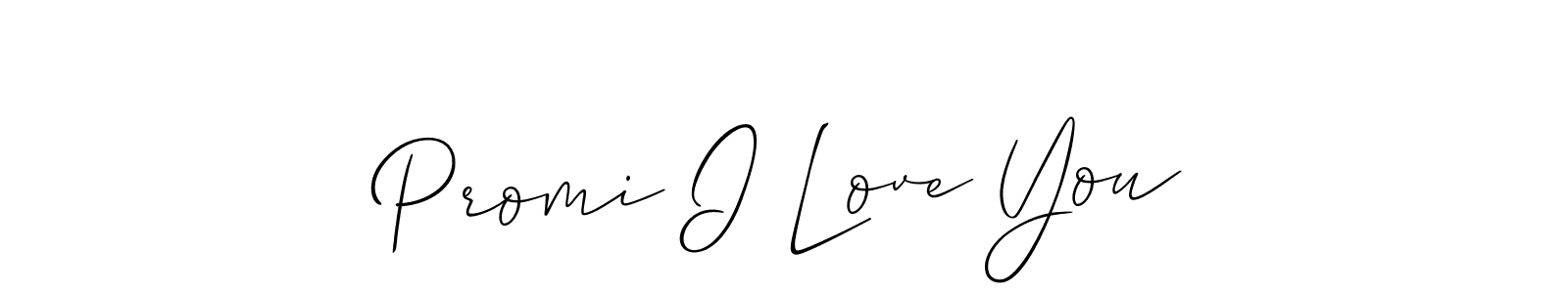 Best and Professional Signature Style for Promi I Love You. Allison_Script Best Signature Style Collection. Promi I Love You signature style 2 images and pictures png