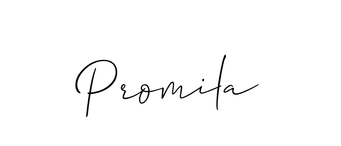 if you are searching for the best signature style for your name Promila. so please give up your signature search. here we have designed multiple signature styles  using Allison_Script. Promila signature style 2 images and pictures png