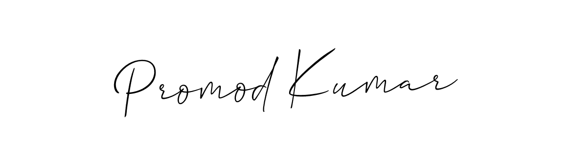 Promod Kumar stylish signature style. Best Handwritten Sign (Allison_Script) for my name. Handwritten Signature Collection Ideas for my name Promod Kumar. Promod Kumar signature style 2 images and pictures png