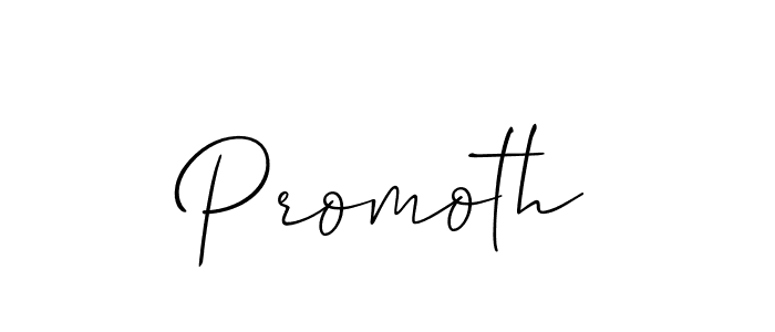 Create a beautiful signature design for name Promoth. With this signature (Allison_Script) fonts, you can make a handwritten signature for free. Promoth signature style 2 images and pictures png