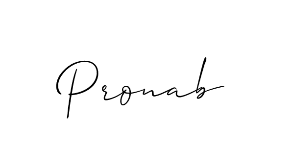 You should practise on your own different ways (Allison_Script) to write your name (Pronab) in signature. don't let someone else do it for you. Pronab signature style 2 images and pictures png