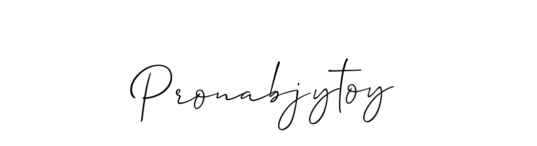 How to Draw Pronabjytoy signature style? Allison_Script is a latest design signature styles for name Pronabjytoy. Pronabjytoy signature style 2 images and pictures png