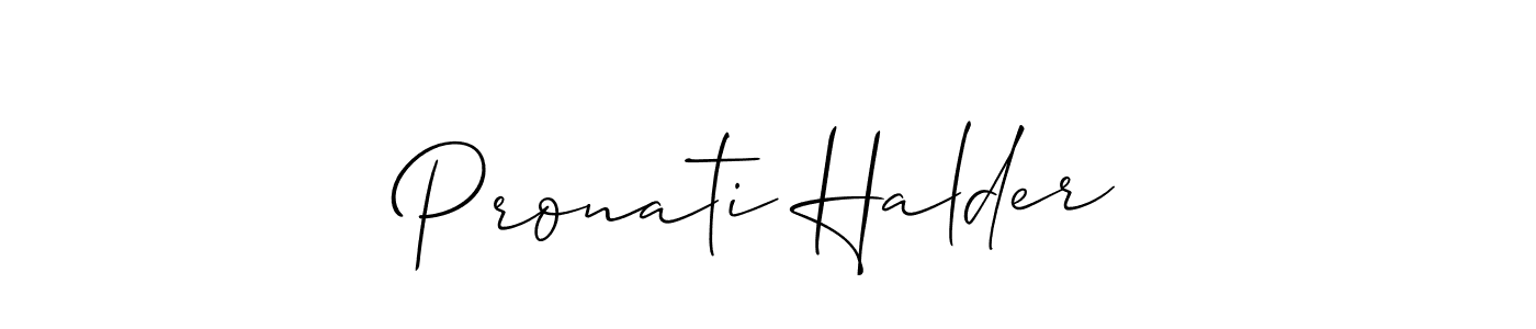 Make a beautiful signature design for name Pronati Halder. Use this online signature maker to create a handwritten signature for free. Pronati Halder signature style 2 images and pictures png