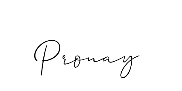 Also we have Pronay name is the best signature style. Create professional handwritten signature collection using Allison_Script autograph style. Pronay signature style 2 images and pictures png