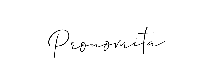 Pronomita stylish signature style. Best Handwritten Sign (Allison_Script) for my name. Handwritten Signature Collection Ideas for my name Pronomita. Pronomita signature style 2 images and pictures png