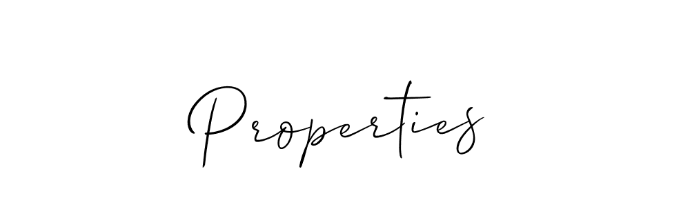 How to make Properties name signature. Use Allison_Script style for creating short signs online. This is the latest handwritten sign. Properties signature style 2 images and pictures png