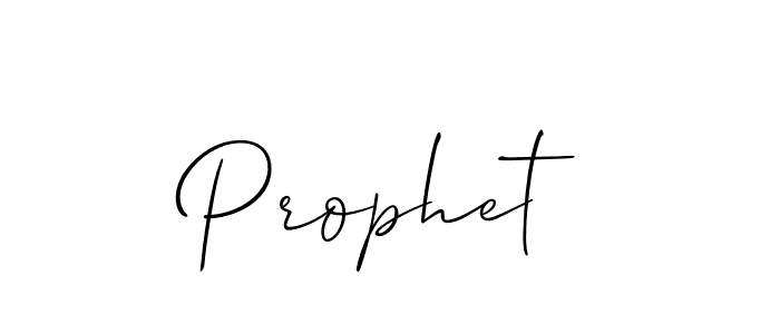 Use a signature maker to create a handwritten signature online. With this signature software, you can design (Allison_Script) your own signature for name Prophet. Prophet signature style 2 images and pictures png