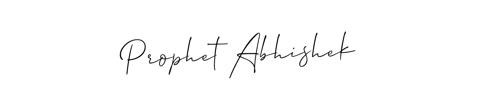 Also You can easily find your signature by using the search form. We will create Prophet Abhishek name handwritten signature images for you free of cost using Allison_Script sign style. Prophet Abhishek signature style 2 images and pictures png