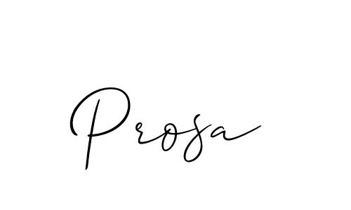 How to make Prosa signature? Allison_Script is a professional autograph style. Create handwritten signature for Prosa name. Prosa signature style 2 images and pictures png