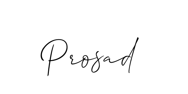 How to make Prosad signature? Allison_Script is a professional autograph style. Create handwritten signature for Prosad name. Prosad signature style 2 images and pictures png