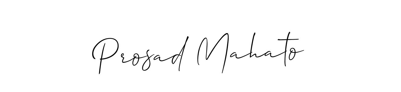 if you are searching for the best signature style for your name Prosad Mahato. so please give up your signature search. here we have designed multiple signature styles  using Allison_Script. Prosad Mahato signature style 2 images and pictures png