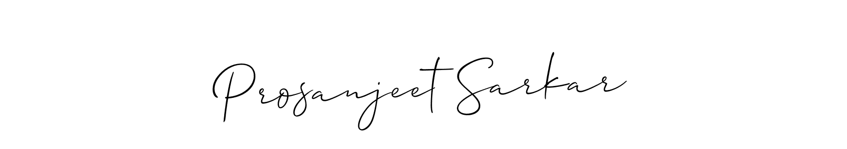 The best way (Allison_Script) to make a short signature is to pick only two or three words in your name. The name Prosanjeet Sarkar include a total of six letters. For converting this name. Prosanjeet Sarkar signature style 2 images and pictures png
