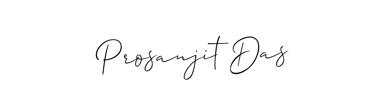 Create a beautiful signature design for name Prosanjit Das. With this signature (Allison_Script) fonts, you can make a handwritten signature for free. Prosanjit Das signature style 2 images and pictures png