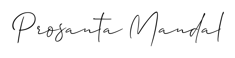Try this chic Prosanta Mandal handwritten sign style. Using Allison_Script font elements, it gives your name a sleek, memorable identity. Prosanta Mandal signature style 2 images and pictures png
