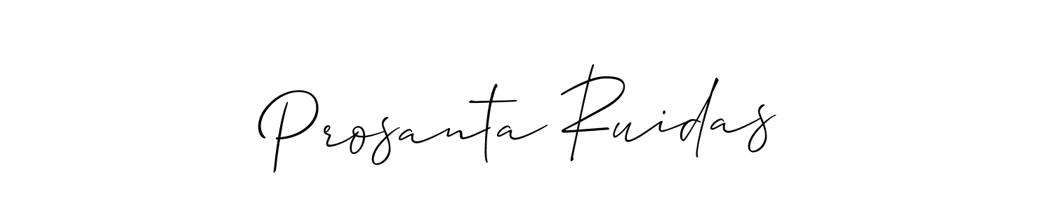 Make a beautiful signature design for name Prosanta Ruidas. Use this online signature maker to create a handwritten signature for free. Prosanta Ruidas signature style 2 images and pictures png