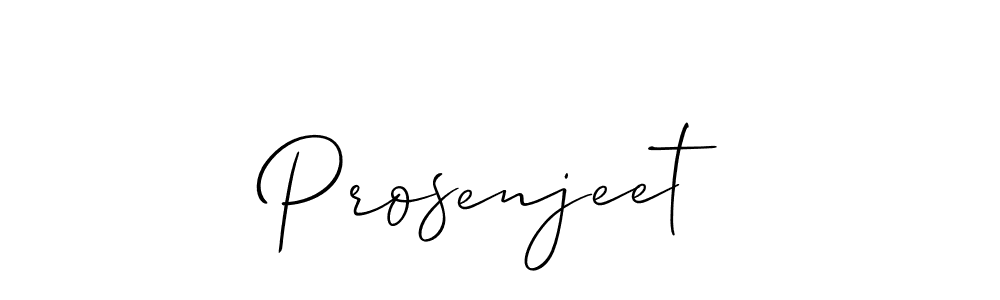 How to Draw Prosenjeet signature style? Allison_Script is a latest design signature styles for name Prosenjeet. Prosenjeet signature style 2 images and pictures png