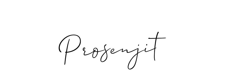 Create a beautiful signature design for name Prosenjit. With this signature (Allison_Script) fonts, you can make a handwritten signature for free. Prosenjit signature style 2 images and pictures png