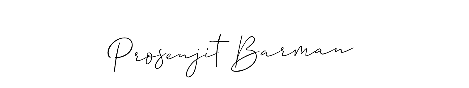 The best way (Allison_Script) to make a short signature is to pick only two or three words in your name. The name Prosenjit Barman include a total of six letters. For converting this name. Prosenjit Barman signature style 2 images and pictures png