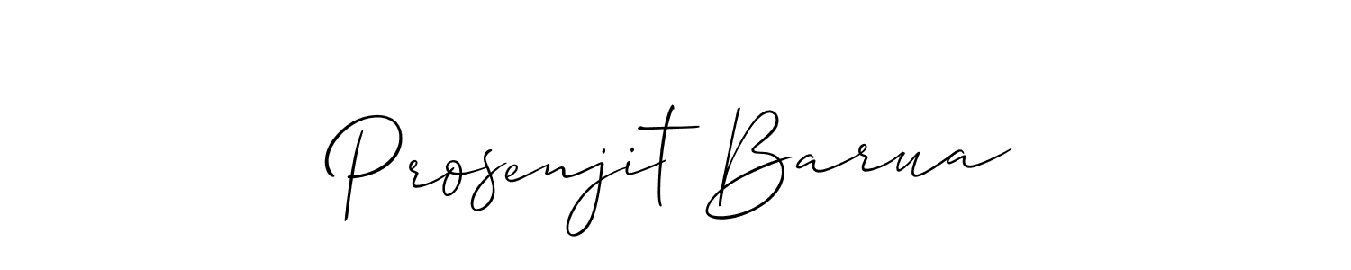 How to make Prosenjit Barua signature? Allison_Script is a professional autograph style. Create handwritten signature for Prosenjit Barua name. Prosenjit Barua signature style 2 images and pictures png