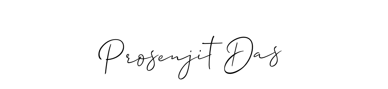 How to make Prosenjit Das signature? Allison_Script is a professional autograph style. Create handwritten signature for Prosenjit Das name. Prosenjit Das signature style 2 images and pictures png