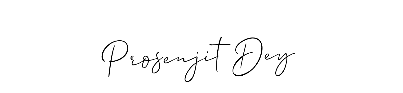 This is the best signature style for the Prosenjit Dey name. Also you like these signature font (Allison_Script). Mix name signature. Prosenjit Dey signature style 2 images and pictures png