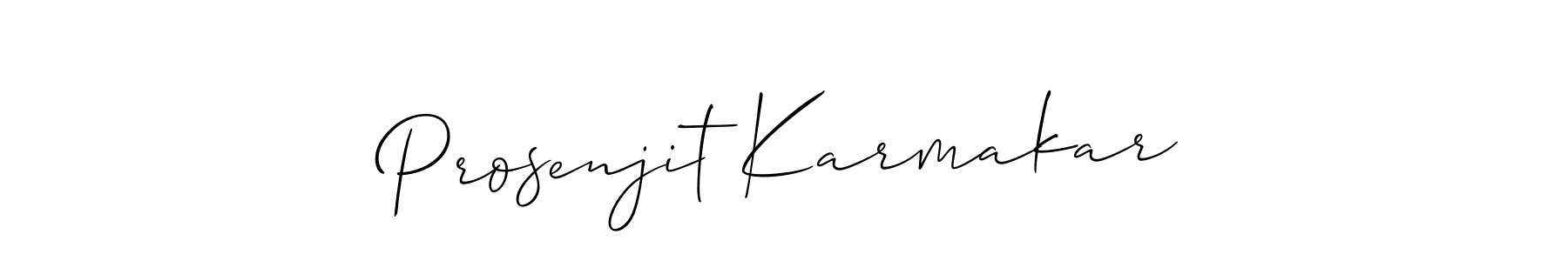 if you are searching for the best signature style for your name Prosenjit Karmakar. so please give up your signature search. here we have designed multiple signature styles  using Allison_Script. Prosenjit Karmakar signature style 2 images and pictures png