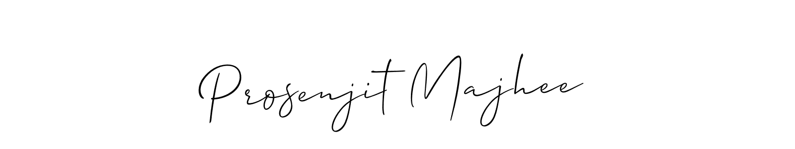 You should practise on your own different ways (Allison_Script) to write your name (Prosenjit Majhee) in signature. don't let someone else do it for you. Prosenjit Majhee signature style 2 images and pictures png