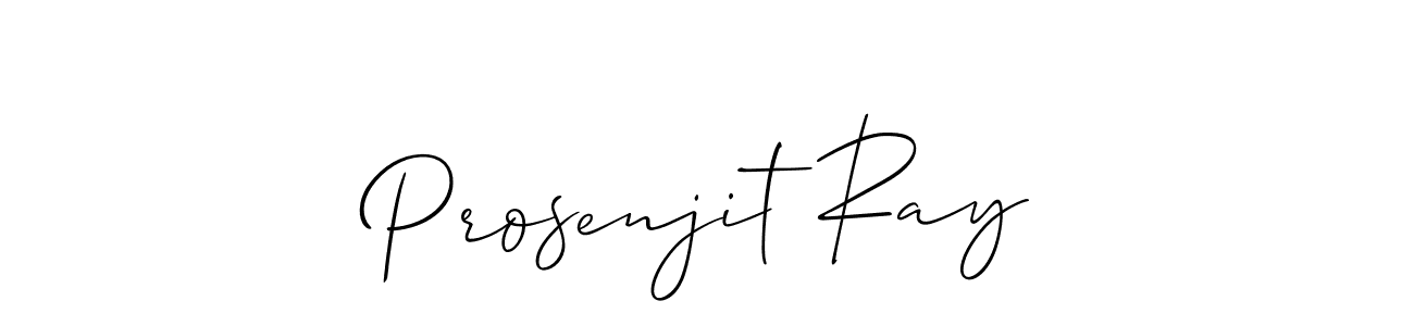 The best way (Allison_Script) to make a short signature is to pick only two or three words in your name. The name Prosenjit Ray include a total of six letters. For converting this name. Prosenjit Ray signature style 2 images and pictures png
