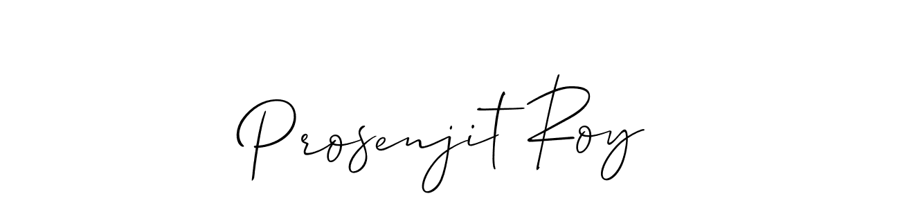 Design your own signature with our free online signature maker. With this signature software, you can create a handwritten (Allison_Script) signature for name Prosenjit Roy. Prosenjit Roy signature style 2 images and pictures png