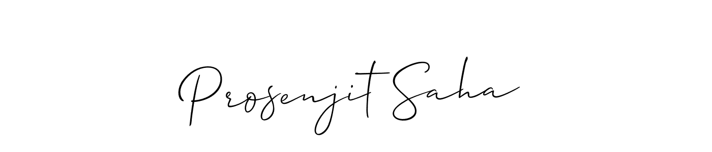 It looks lik you need a new signature style for name Prosenjit Saha. Design unique handwritten (Allison_Script) signature with our free signature maker in just a few clicks. Prosenjit Saha signature style 2 images and pictures png