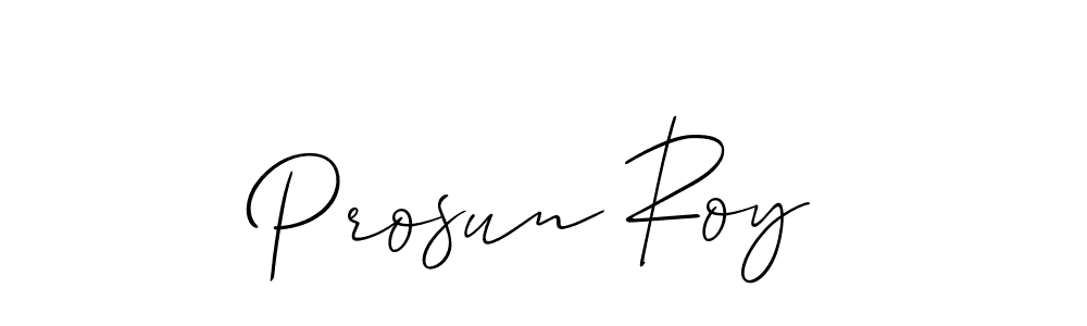 Best and Professional Signature Style for Prosun Roy. Allison_Script Best Signature Style Collection. Prosun Roy signature style 2 images and pictures png