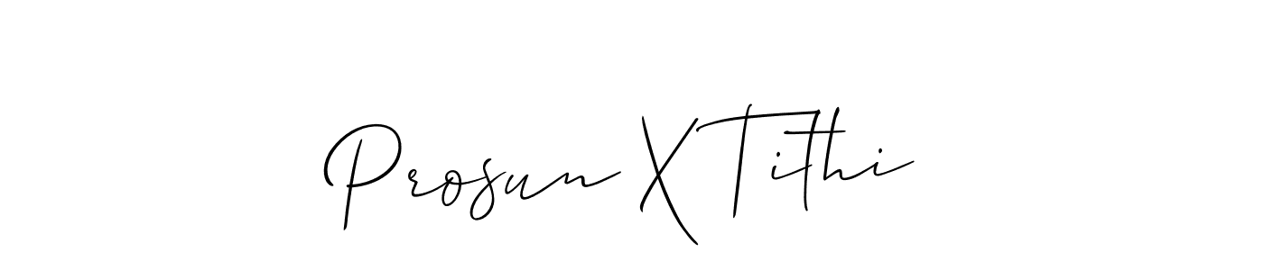 Here are the top 10 professional signature styles for the name Prosun X Tithi. These are the best autograph styles you can use for your name. Prosun X Tithi signature style 2 images and pictures png
