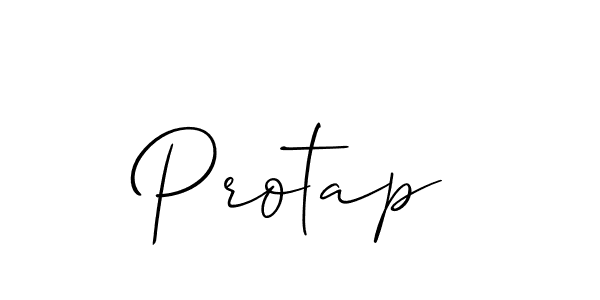 Use a signature maker to create a handwritten signature online. With this signature software, you can design (Allison_Script) your own signature for name Protap. Protap signature style 2 images and pictures png