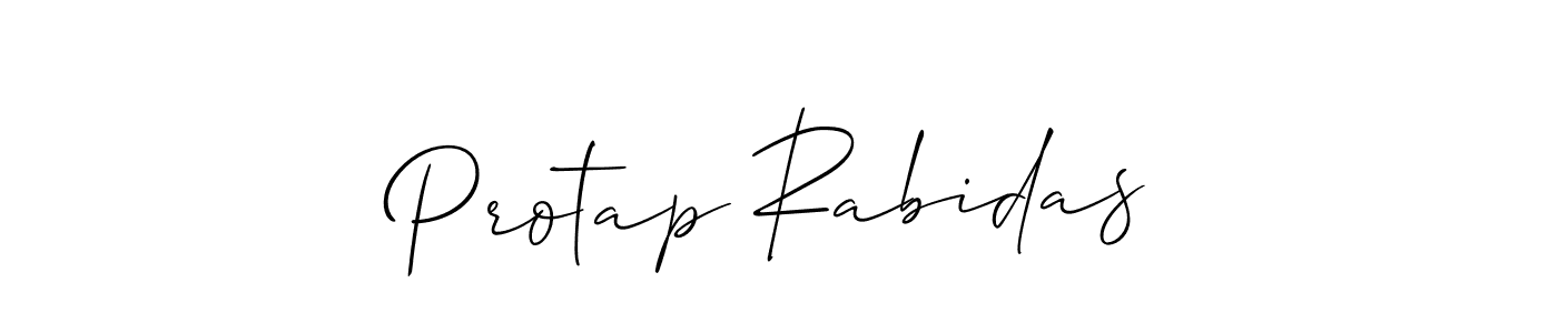 Also we have Protap Rabidas name is the best signature style. Create professional handwritten signature collection using Allison_Script autograph style. Protap Rabidas signature style 2 images and pictures png